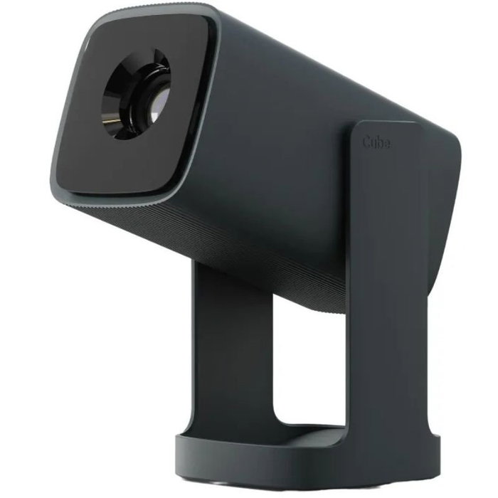 Wanbo Cube 1 Proyector Portátil HD 720p 350 Lúmenes Android TV 11, WiFi Bluetooth, Diseño Gimbal 360°, Color Verde Oscuro